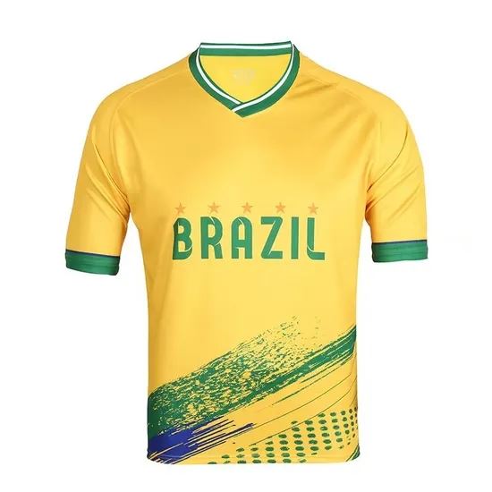 Fotbal din tricoul brazilian